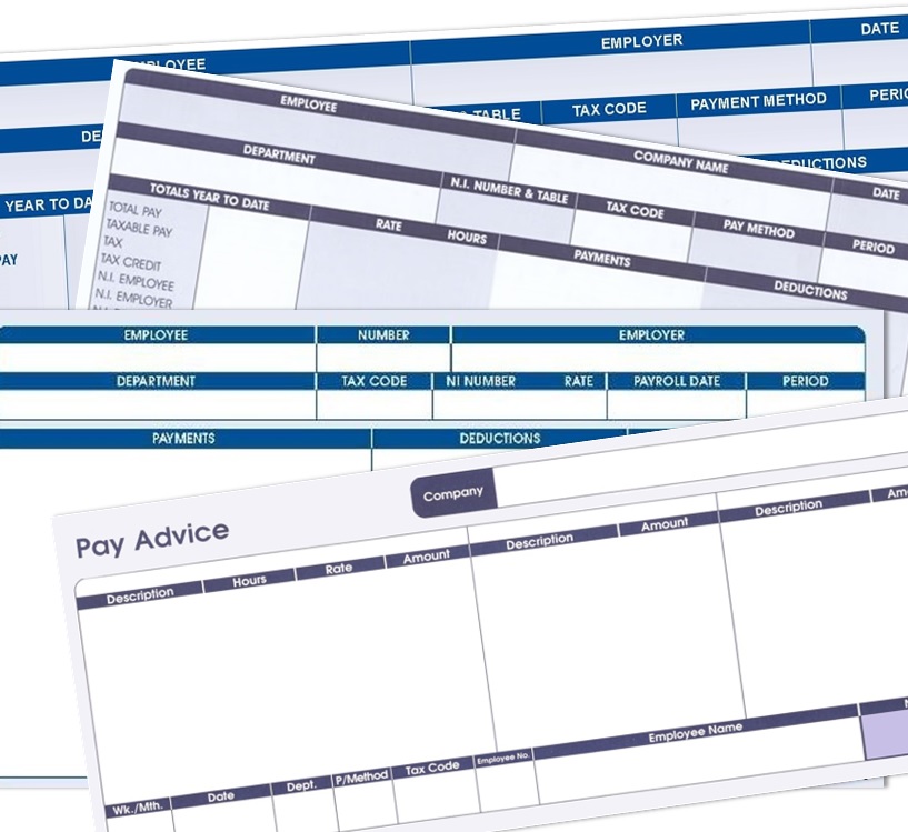 images of payslips